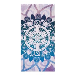 Mandalas Symmetry Meditation Round Shower Curtain 36  X 72  (stall)  by Simbadda