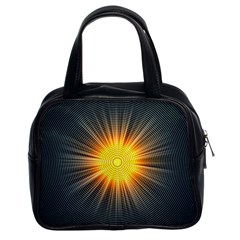 Background Mandala Sun Rays Classic Handbag (two Sides) by Simbadda