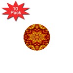 Kaleidoscope Mandala Recreation 1  Mini Buttons (10 pack)  Front