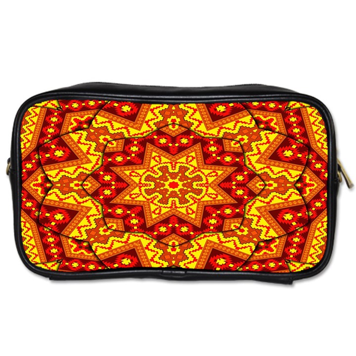 Kaleidoscope Mandala Recreation Toiletries Bag (Two Sides)