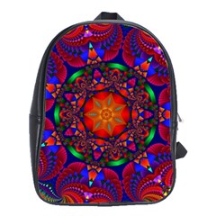 Kaleidoscope Mandala Pattern School Bag (large) by Simbadda