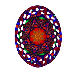 Kaleidoscope Mandala Pattern Ornament (oval Filigree)