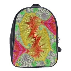 Fractal Artwork Fractal Artwork School Bag (xl) by Simbadda