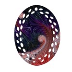 Fractal Art Artwork Design Ornament (Oval Filigree) Front