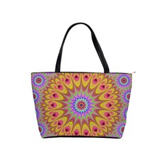 Geometric Flower Oriental Ornament Classic Shoulder Handbag by Simbadda