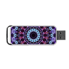 Kaleidoscope Shape Abstract Design Portable Usb Flash (two Sides) by Simbadda