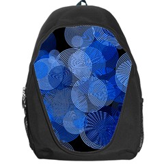 Circle Rings Abstract Optics Backpack Bag by Simbadda