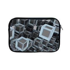 3d Cube Fantasy Square Shape Apple Ipad Mini Zipper Cases by Simbadda