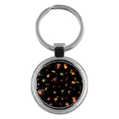 Fireworks Christmas Night Dark Key Chains (round)  by Simbadda