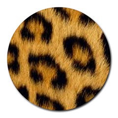 Animal Print Leopard Round Mousepads by NSGLOBALDESIGNS2
