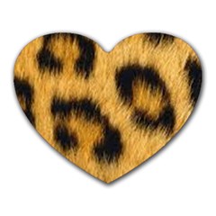 Animal Print Leopard Heart Mousepads by NSGLOBALDESIGNS2