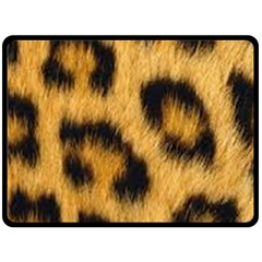 Animal Print Leopard Double Sided Fleece Blanket (large)  by NSGLOBALDESIGNS2
