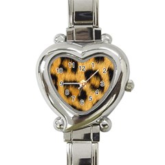 Animal Print Leopard Heart Italian Charm Watch by NSGLOBALDESIGNS2