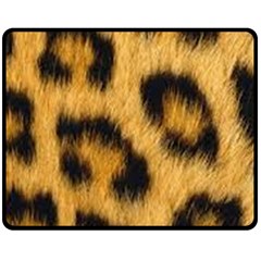 Animal Print Double Sided Fleece Blanket (medium)  by NSGLOBALDESIGNS2