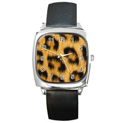 Animal Print 3 Square Metal Watch by NSGLOBALDESIGNS2