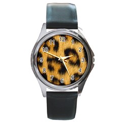 Animal Print 3 Round Metal Watch by NSGLOBALDESIGNS2