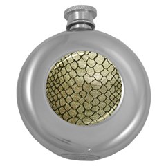 Snake Print Round Hip Flask (5 Oz) by NSGLOBALDESIGNS2