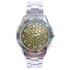 Snake Print Stainless Steel Analogue Watch by NSGLOBALDESIGNS2