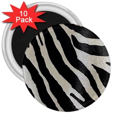 Zebra Print 3  Magnets (10 Pack)  by NSGLOBALDESIGNS2
