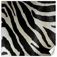 Zebra Print Canvas 16  X 16 
