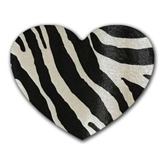 Zebra Print Heart Mousepads by NSGLOBALDESIGNS2