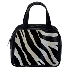 Zebra Print Classic Handbag (one Side) by NSGLOBALDESIGNS2