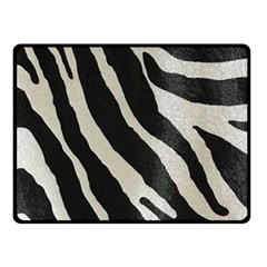 Zebra Print Double Sided Fleece Blanket (small)  by NSGLOBALDESIGNS2