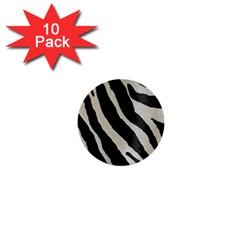 Zebra Print 1  Mini Buttons (10 Pack)  by NSGLOBALDESIGNS2