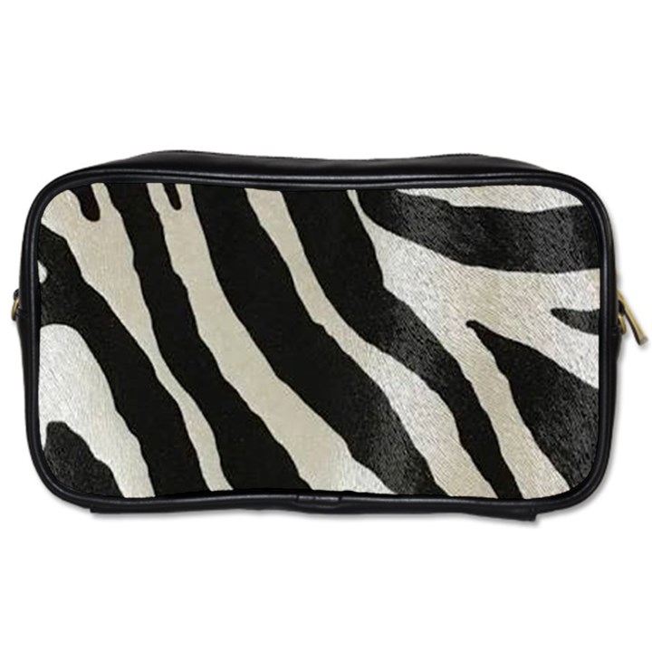 Zebra print Toiletries Bag (Two Sides)