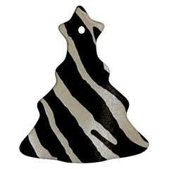 Zebra Print Christmas Tree Ornament (two Sides) by NSGLOBALDESIGNS2