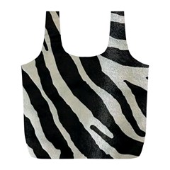 Zebra Print Full Print Recycle Bag (l) by NSGLOBALDESIGNS2