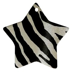 Zebra Print Star Ornament (two Sides) by NSGLOBALDESIGNS2