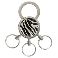 Zebra Print 3-ring Key Chains by NSGLOBALDESIGNS2