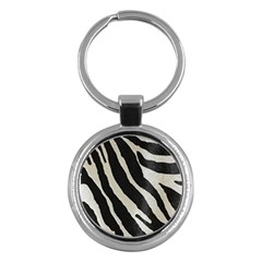 Zebra Print Key Chains (round)  by NSGLOBALDESIGNS2