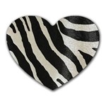 Zebra print Heart Mousepads Front