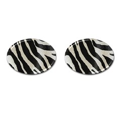 Zebra 2 Print Cufflinks (oval) by NSGLOBALDESIGNS2