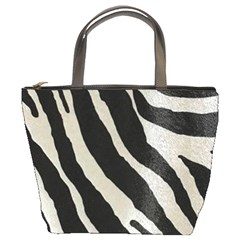 Zebra 2 Print Bucket Bag by NSGLOBALDESIGNS2