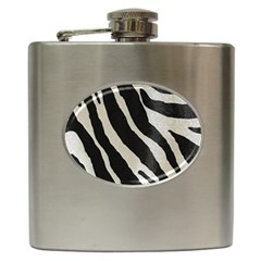 Zebra 2 Print Hip Flask (6 Oz) by NSGLOBALDESIGNS2