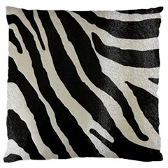 Zebra 2 Print Standard Flano Cushion Case (one Side) by NSGLOBALDESIGNS2