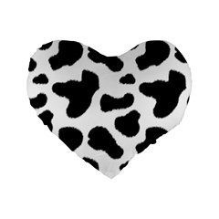 Cheetah Print Standard 16  Premium Heart Shape Cushions by NSGLOBALDESIGNS2