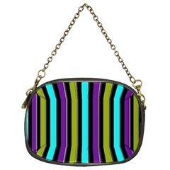 Retro Stripe 1 Vertical Retro Stripe 1 Chain Purse (two Sides) by dressshop