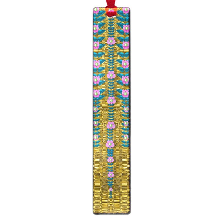 Gold Jungle And Paradise Liana Flowers Large Book Marks