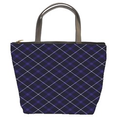 Blue Plaid  Bucket Bag by dressshop