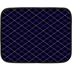 Blue Plaid  Fleece Blanket (mini) by dressshop