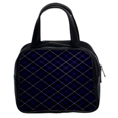 Blue Plaid  Classic Handbag (two Sides) by dressshop