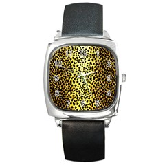 Leopard 1 Leopard A Square Metal Watch