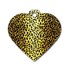 Leopard 1 Leopard A Dog Tag Heart (Two Sides)