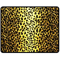 Leopard 1 Leopard A Fleece Blanket (medium)  by dressshop