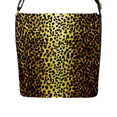 Leopard 1 Leopard A Flap Closure Messenger Bag (L)