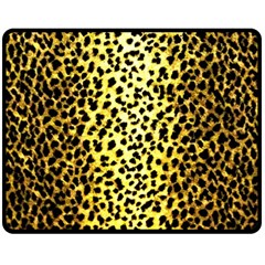 Leopard 1 Leopard A Double Sided Fleece Blanket (Medium) 